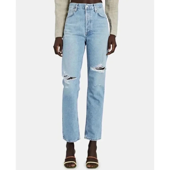 NWT Citizens of Humanity Charlotte High Rise Straight Leg Jeans Denim Blue 33 - Picture 5 of 14